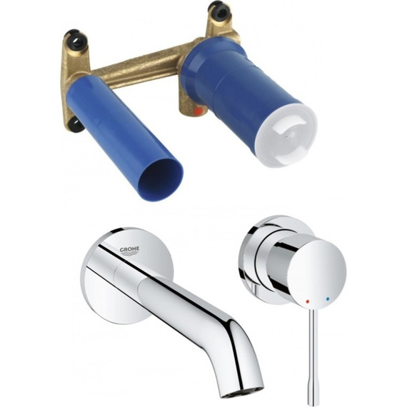 Смеситель для раковины настенный Grohe Essence New 183 мм 19408001 - фото 5