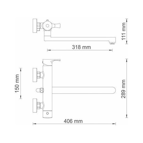 Смеситель для ванны WasserKraft Berkel 4802L - фото 9