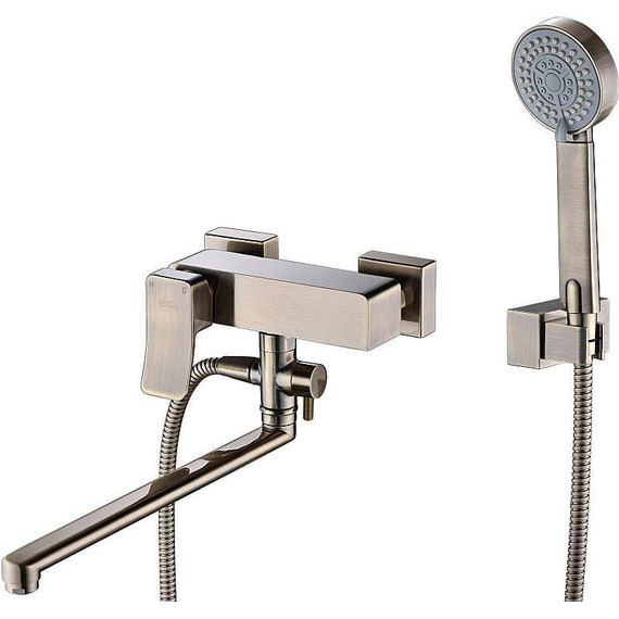 Смеситель для ванны WasserKraft Exter 1602L, светлая бронза - фото 