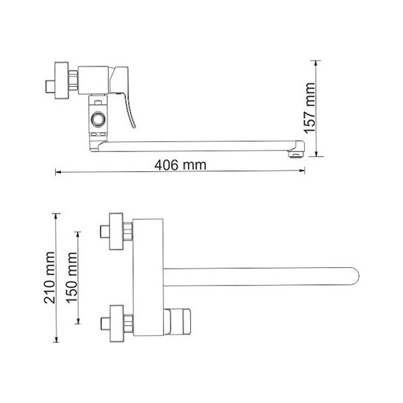 Смеситель для ванны WasserKraft Exter 1602L, светлая бронза - фото 7
