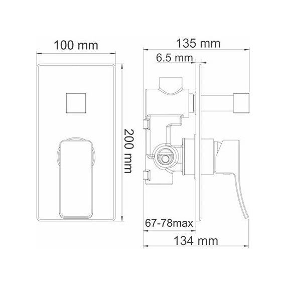 Смеситель для ванны WasserKraft Exter 1641, светлая бронза - фото 4
