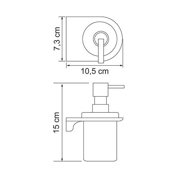 Дозатор для жидкого мыла WasserKraft Kammel K-8399WHITE, белый - фото 3