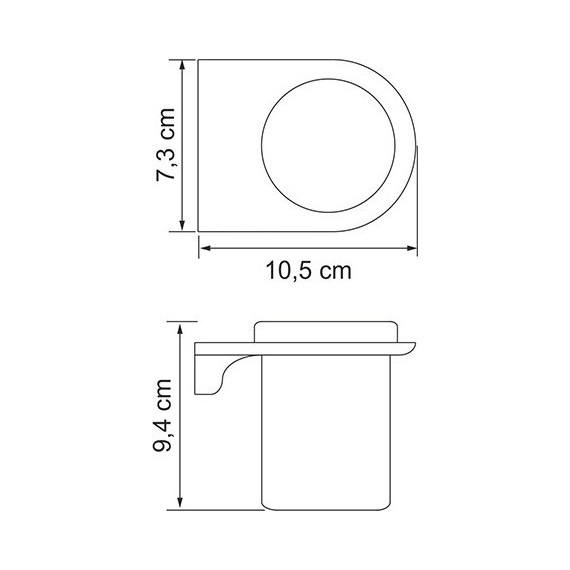 Стакан для зубных щеток WasserKraft Kammel K-8328WHITE, белый - фото 3