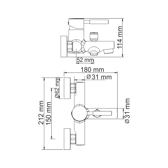 Смеситель для ванны WasserKraft Main 4101 - фото 8