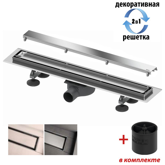 Трап TECElinus 90 см 15103099, нержавеющая сталь (под плитку) - фото 2