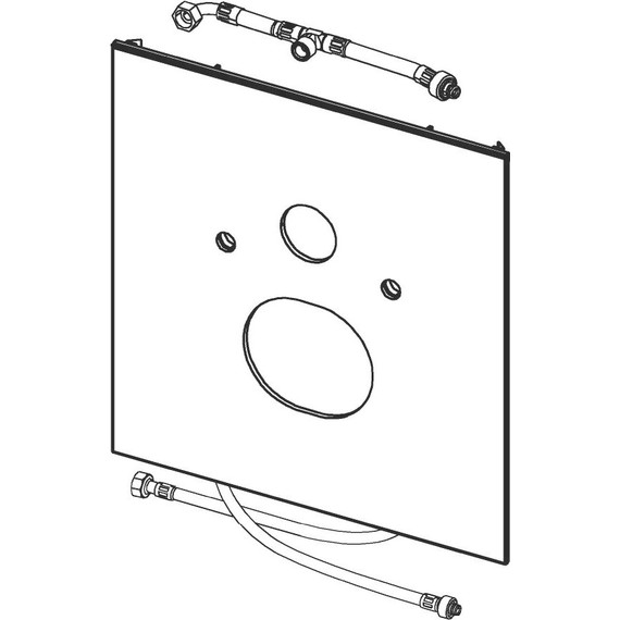 Нижняя панель TECElux 9650103, стекло белое - фото 2