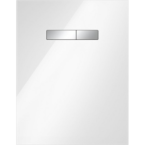 Верхняя панель TECElux 9650001, стекло белое, клавиши хром - фото 