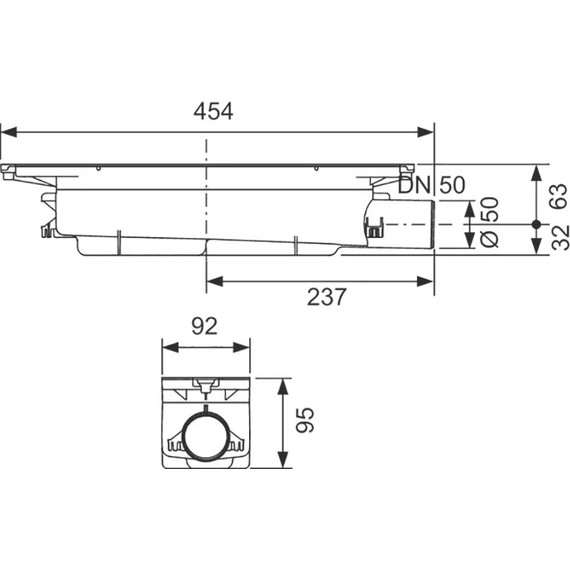 Сифон для трапа TECEdrainprofile DN 50 673002 - фото 4