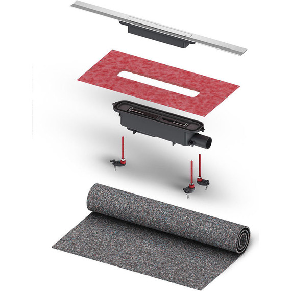 Трап TECEdrainprofile 120 см 671202, нержавеющая сталь, сатин/позолоченный, Цвет производителя: сатин, позолоченный, Размер трапа: 1200 - фото 5