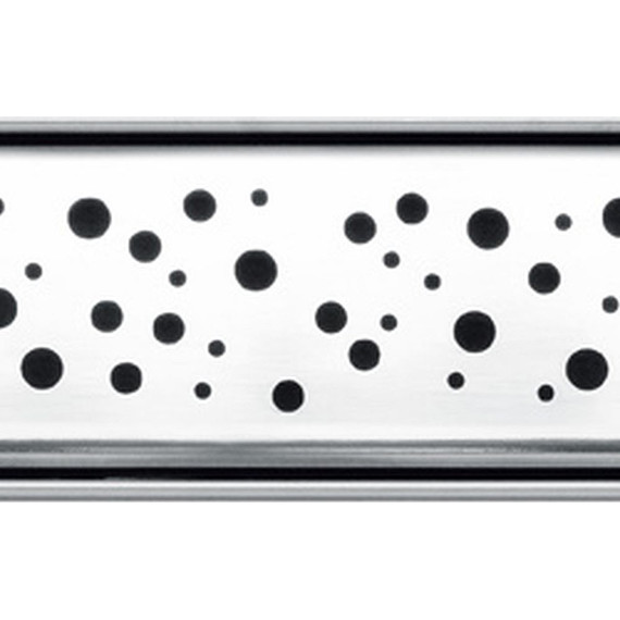 Решетка TECEdrainline "drops" для трапа 100 см 601030, нержавеющая сталь, хром глянцевый - фото 2