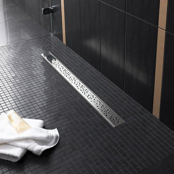 Решетка TECEdrainline "drops" для трапа 150 см 601530, нержавеющая сталь, хром глянцевый - фото 4