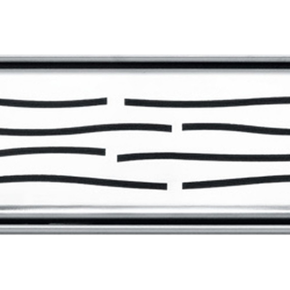 Решетка TECEdrainline "organic" для трапа 90 см 600960, нержавеющая сталь, хром глянцевый - фото 3