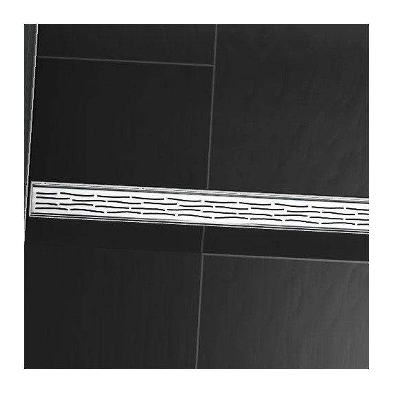 Решетка TECEdrainline "organic" для трапа 150 см 601560, нержавеющая сталь, хром глянцевый - фото 2