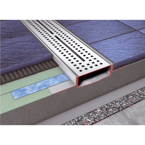 Трап TECEdrainline 120 см 601200, нержавеющая сталь (под плитку), Цвет производителя: хром, Размер трапа: 1200 - фото 4