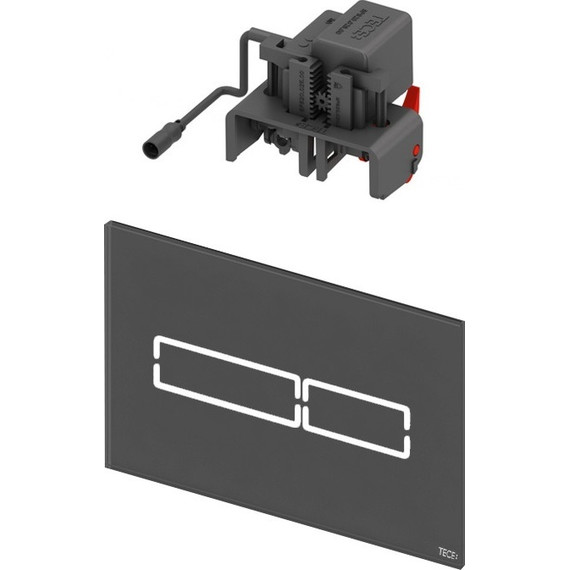 Кнопка смыва TECElux mini 9240961, сенсорная, черное стекло - фото 3