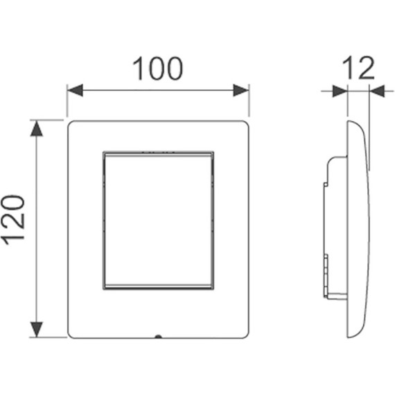Кнопка смыва TECEplanus Urinal 9242311, металлическая, хром глянцевый - фото 2