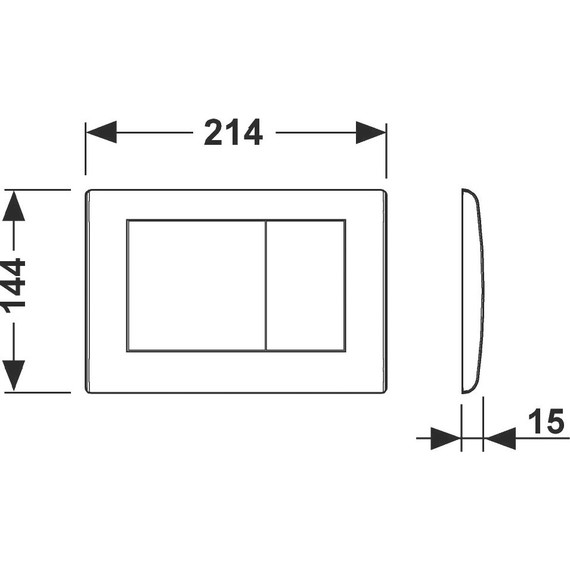 Кнопка смыва TECEplanus 9240366, металлическая, состаренная латунь - фото 2