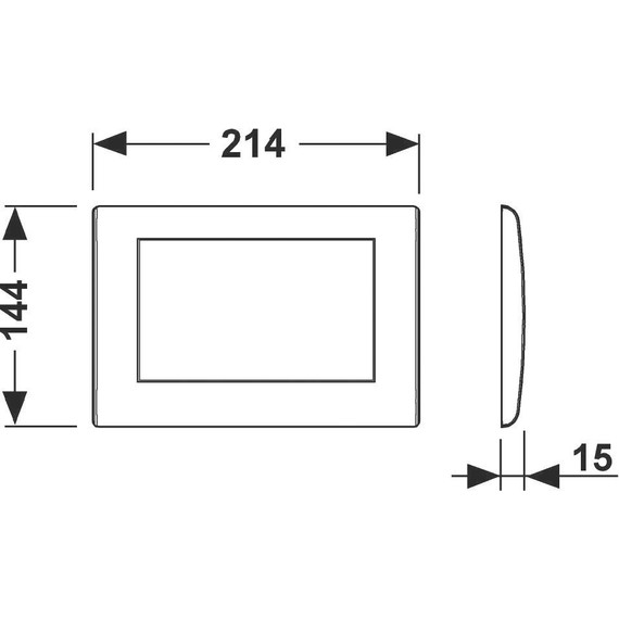 Кнопка смыва TECEplanus 9240312, металлическая, белый матовый - фото 2