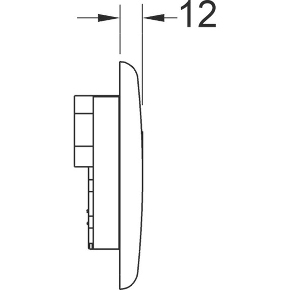 Кнопка смыва с инфракрасным датчиком TECEplanus Urinal 6 V-Batterie 9242350, металлическая, нержавеющая сталь/сатин - фото 4