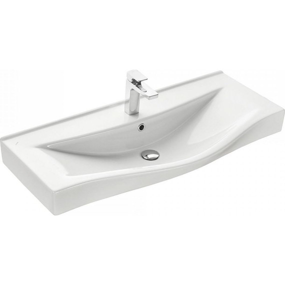 Тумба подвесная с раковиной Акватон Беверли 100 см 1A2367K0BV010, белый - фото 9