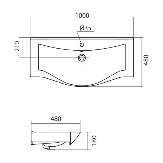 Тумба подвесная с раковиной Акватон Беверли 100 см 1A2367K0BV010, белый - фото 15