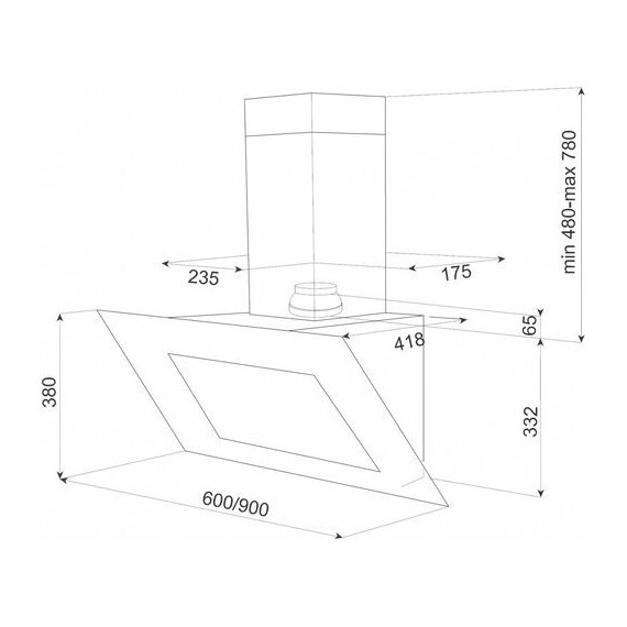 Вытяжка Teka Maestro DVT 650 White 40483520 (белое стекло) - фото 2