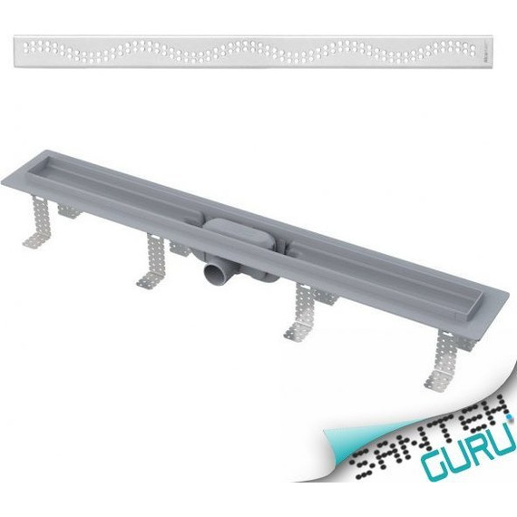 Трап Alcadrain APZ8-950M Simple (AG100101950), Цвет производителя: нержавеющая сталь/мат, Размер трапа: 950 - фото 3