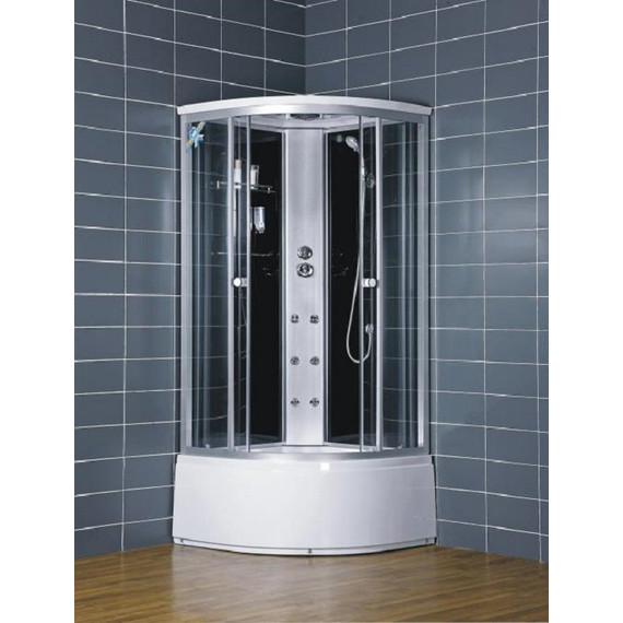 Гидробокс Loranto CS-001 100х100 см, хром/тонированное - фото 