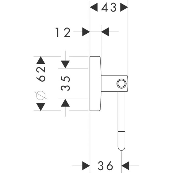 Держатель для туалетной бумаги Hansgrohe Logis 40526000 - фото 2