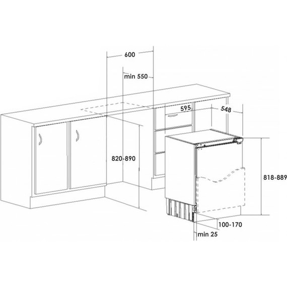 Встраиваемый морозильник (морозильная камера) Schaub Lorenz SLF E107W0M - фото 3
