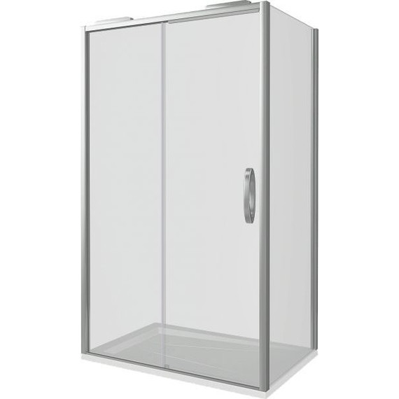 Душевое ограждение Bas Antares WTW+SP C-CH 110х90 см (стекло 8 мм) хром/прозрачное - фото 