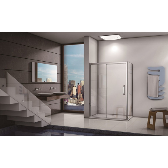 Душевое ограждение Bas Antares WTW+SP C-CH 110х80 см (стекло 8 мм) хром/прозрачное - фото 5