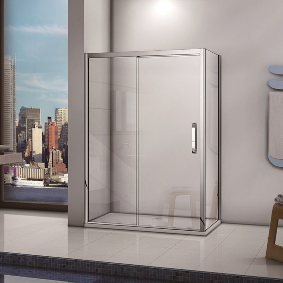 Душевое ограждение Bas Antares WTW+SP C-CH 110х100 см (стекло 8 мм) хром/прозрачное - фото 4