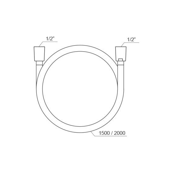 Душевой шланг Ravak 914.00 150 см X07P338, SilverShine - фото 2