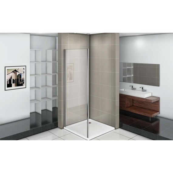 Боковая стенка Bas Infinity SP-100-G-CH 100 см хром/матовое - фото 4