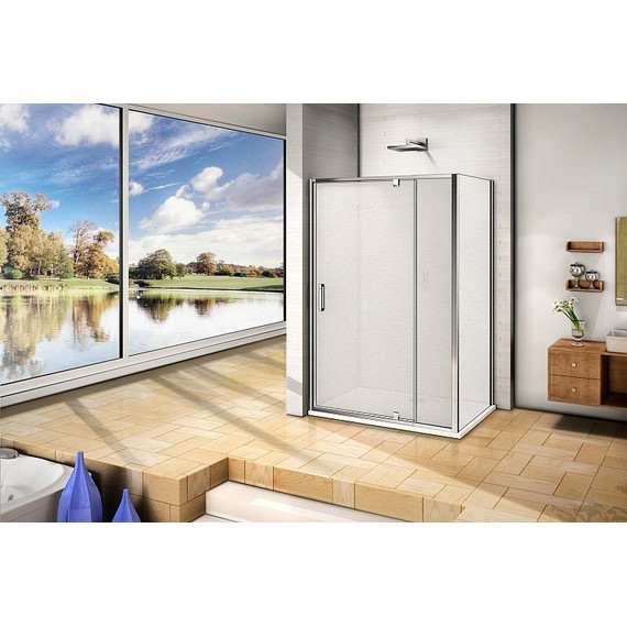 Душевое ограждение Bas Orion WTW-PD+SP G-CH 130х80 см хром/матовое - фото 3