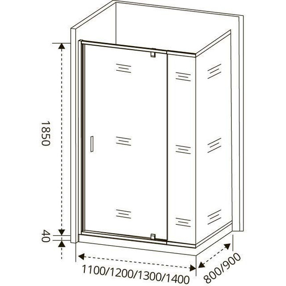 Душевое ограждение Bas Orion WTW-PD+SP C-CH 130х80 см хром/прозрачное - фото 6