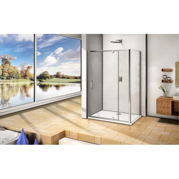 Душевое ограждение Bas Orion WTW-PD+SP C-CH 140х80 см хром/прозрачное - фото 5