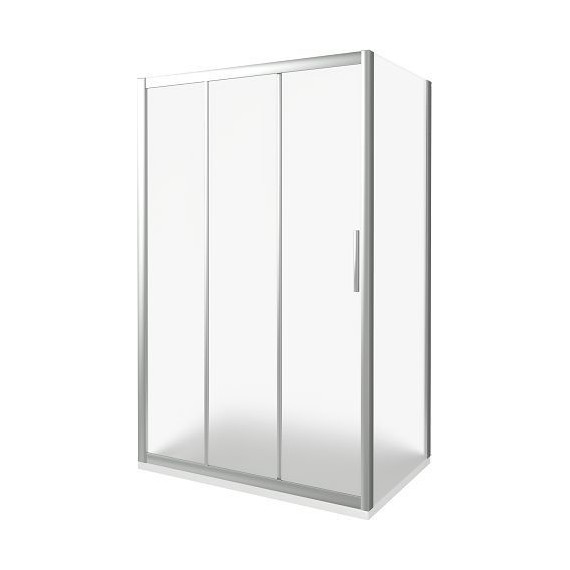 Душевое ограждение Bas Orion WTW+SP G-CH 130х90 см хром/матовое - фото 