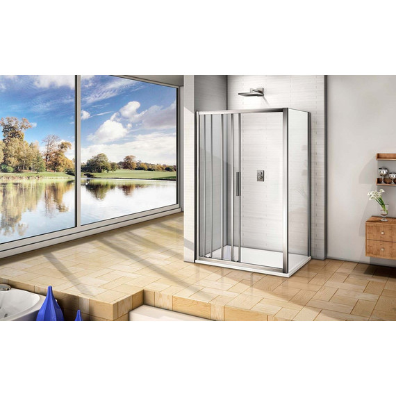 Душевое ограждение Bas Orion WTW+SP C-CH 130х90 см хром/прозрачное - фото 5