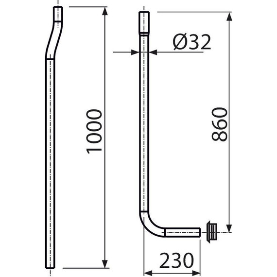 Водосливная труба AlcaPlast A95 - фото 2