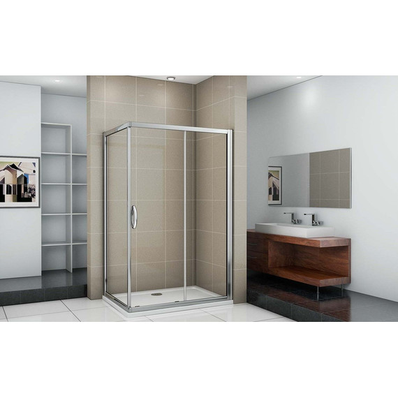 Душевое ограждение Bas Infinity WTW+SP C-CH 110х70 см, хром/прозрачное - фото 4