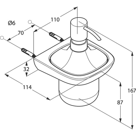 Дозатор для жидкого мыла Kludi Ambienta 5397605 - фото 4
