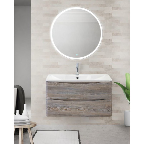 Тумба подвесная с раковиной BelBagno ACQUA-900-2C-SO-PS 90 см, Pino Scania, Цвет фасада: Pino Scania - фото 2