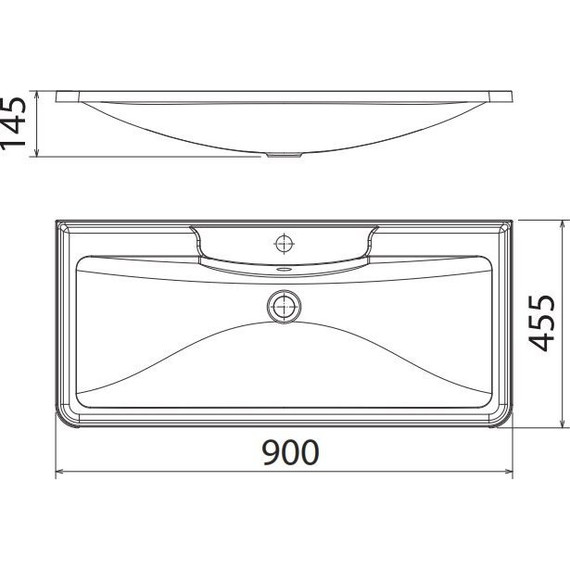 Тумба подвесная с раковиной BelBagno ACQUA-900-2C-SO-BL 90 см, Bianco Lucido, Цвет фасада: Bianco Lucido - фото 5