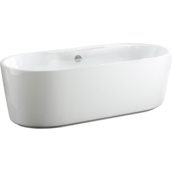 Ванна отдельностоящая BelBagno BB14-K 180х85 см - фото 