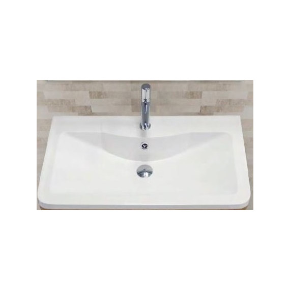 Тумба подвесная с раковиной BelBagno ALBANO-1000-2C-SO-BL 100 см, Bianco Lucido, Цвет фасада: Bianco Lucido - фото 4