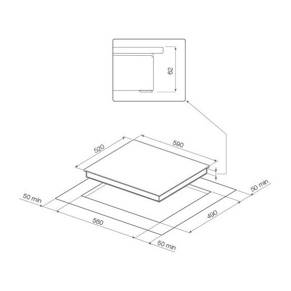 Индукционная варочная поверхность Graude Facette IK 60.1 WF - фото 2