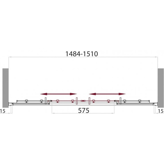 Шторка для ванны BelBagno 150 см UNO-VF-2-150/145-C-Cr, хром/прозрачное - фото 5