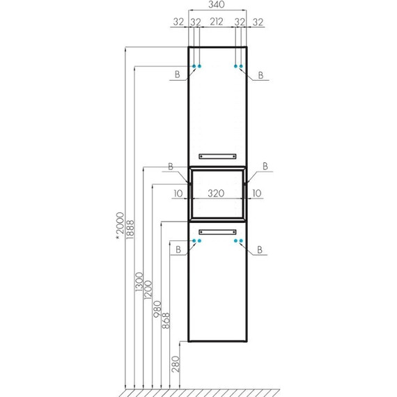 Шкаф подвесной Акватон Лофт Фабрик 34 см 1A242803LTDY0, дуб кантри - фото 9